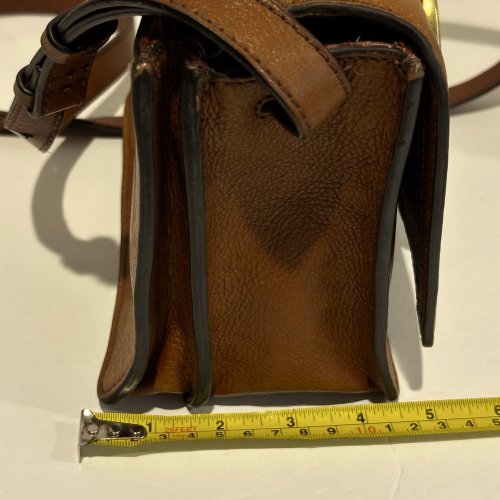 Fossil leather crossbody top handle purse - Picture 11 of 15
